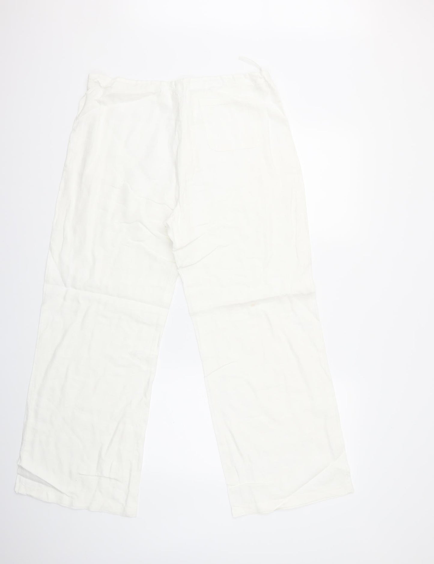 Preworn Womens White   Trousers  Size 34 in L28 in