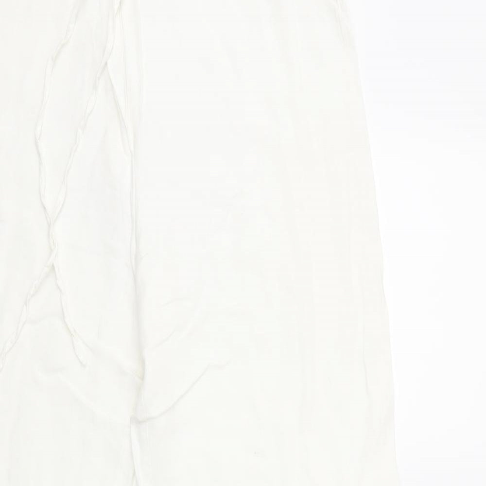Preworn Womens White   Trousers  Size 34 in L28 in