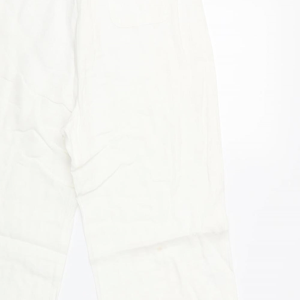 Preworn Womens White   Trousers  Size 34 in L28 in