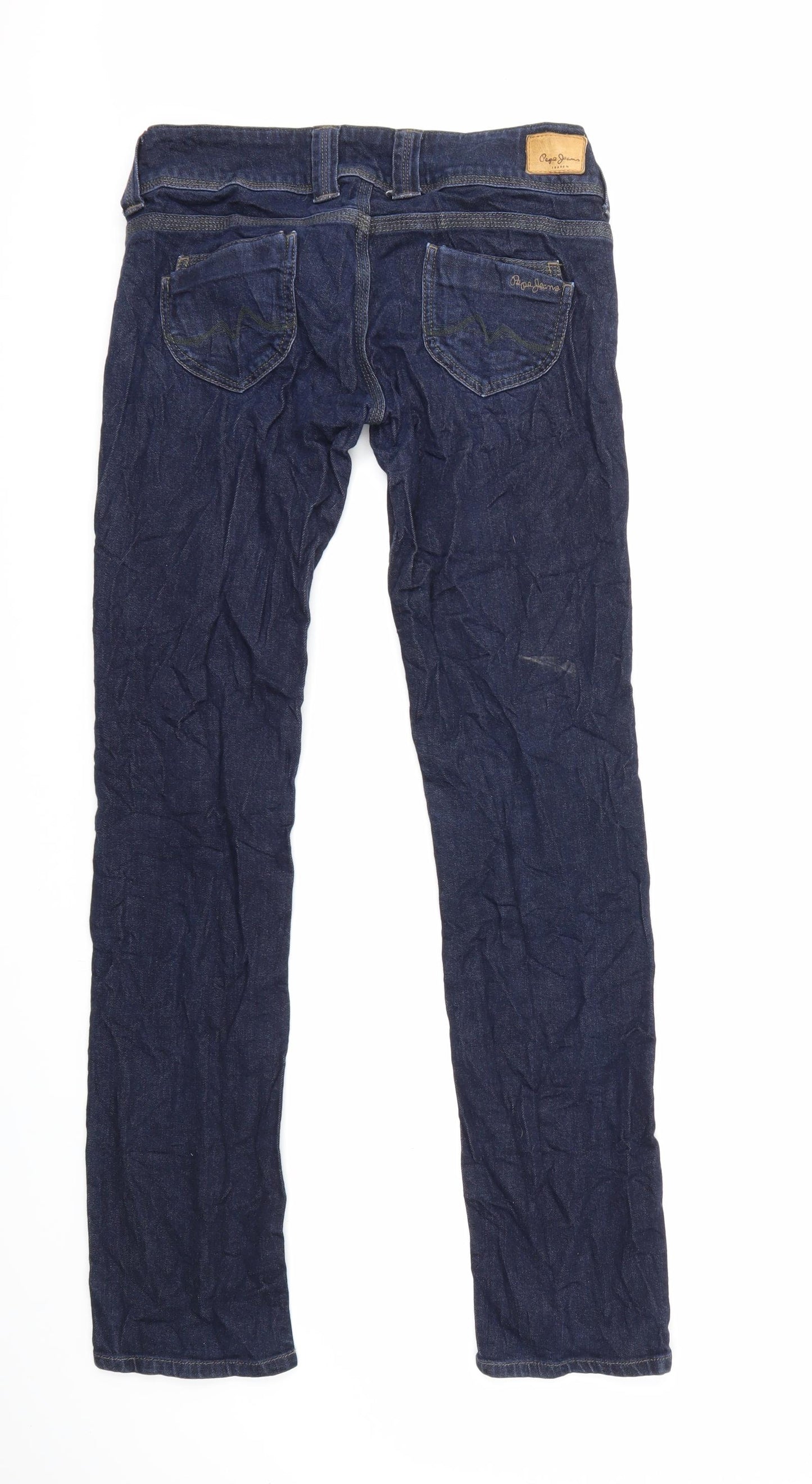 Pepe Jeans Womens Blue  Denim Straight Jeans Size 29 in L34 in