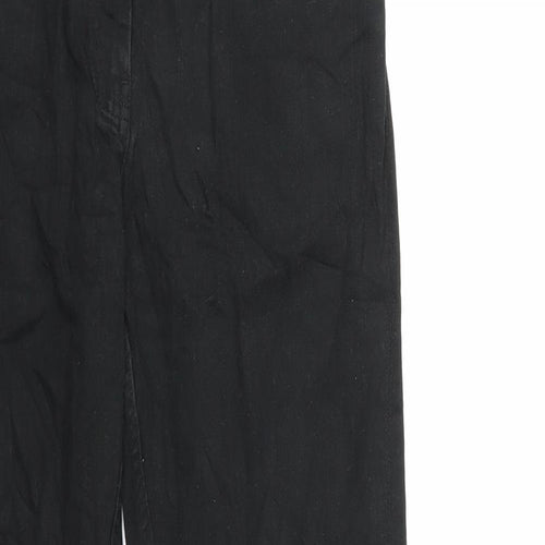 X-Mail Womens Black  Denim Flared Jeans Size 10 L29 in