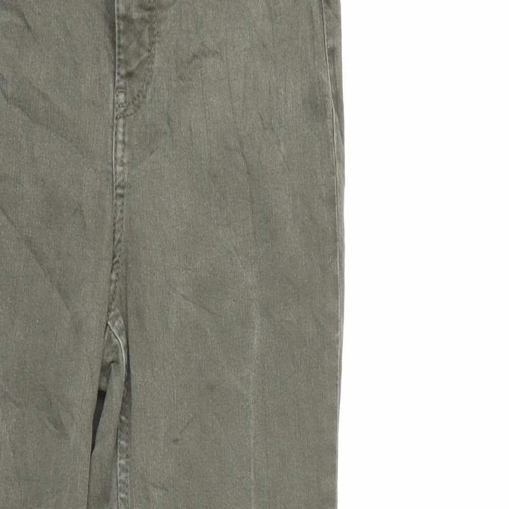 H&M Womens Green  Denim Skinny Jeans Size 10 L29 in