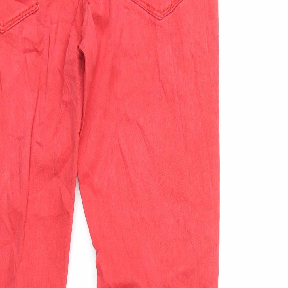 denim life Womens Red  Denim Skinny Jeans Size 30 in L30 in