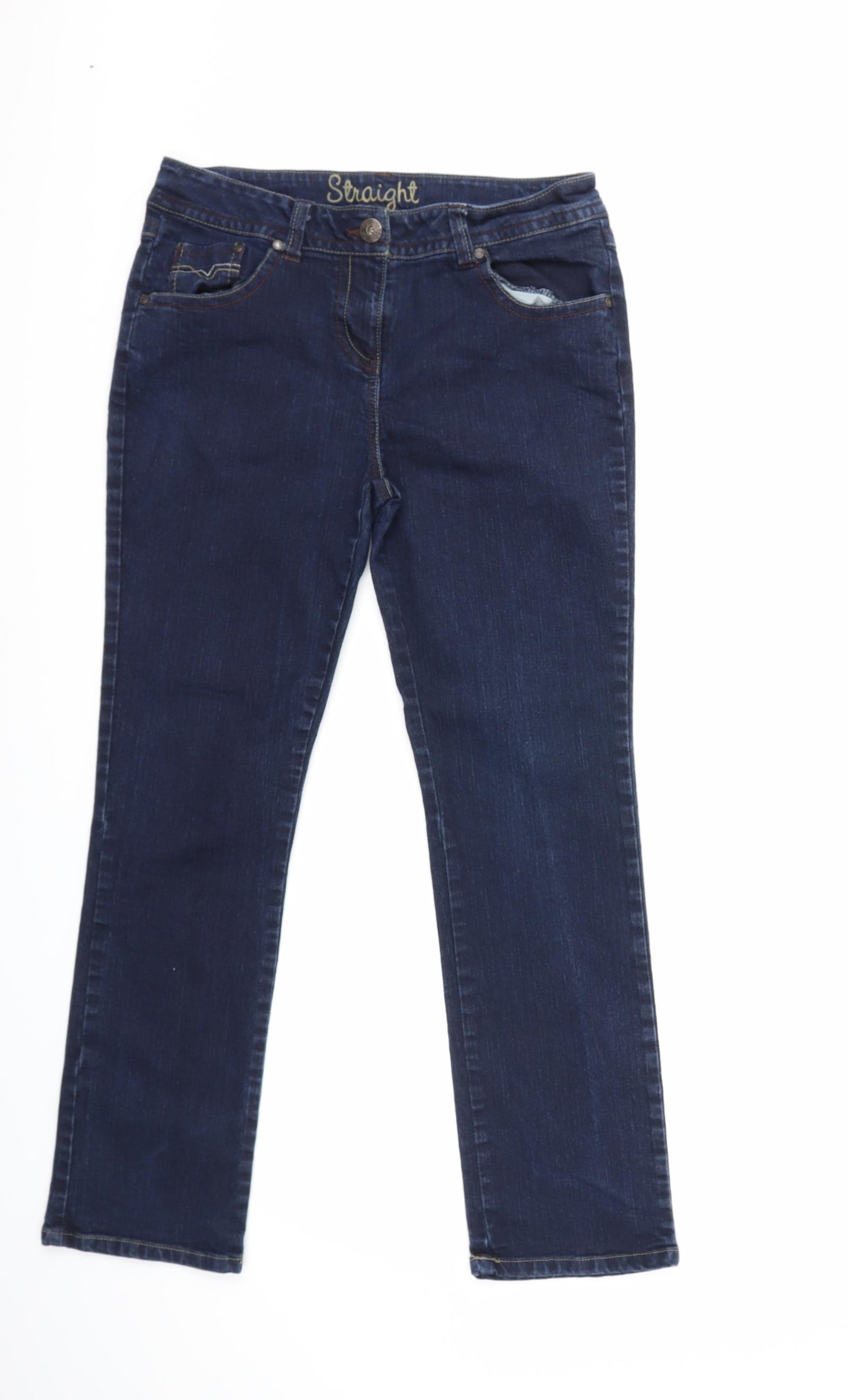 George Womens Blue  Denim Straight Jeans Size 12 L28 in
