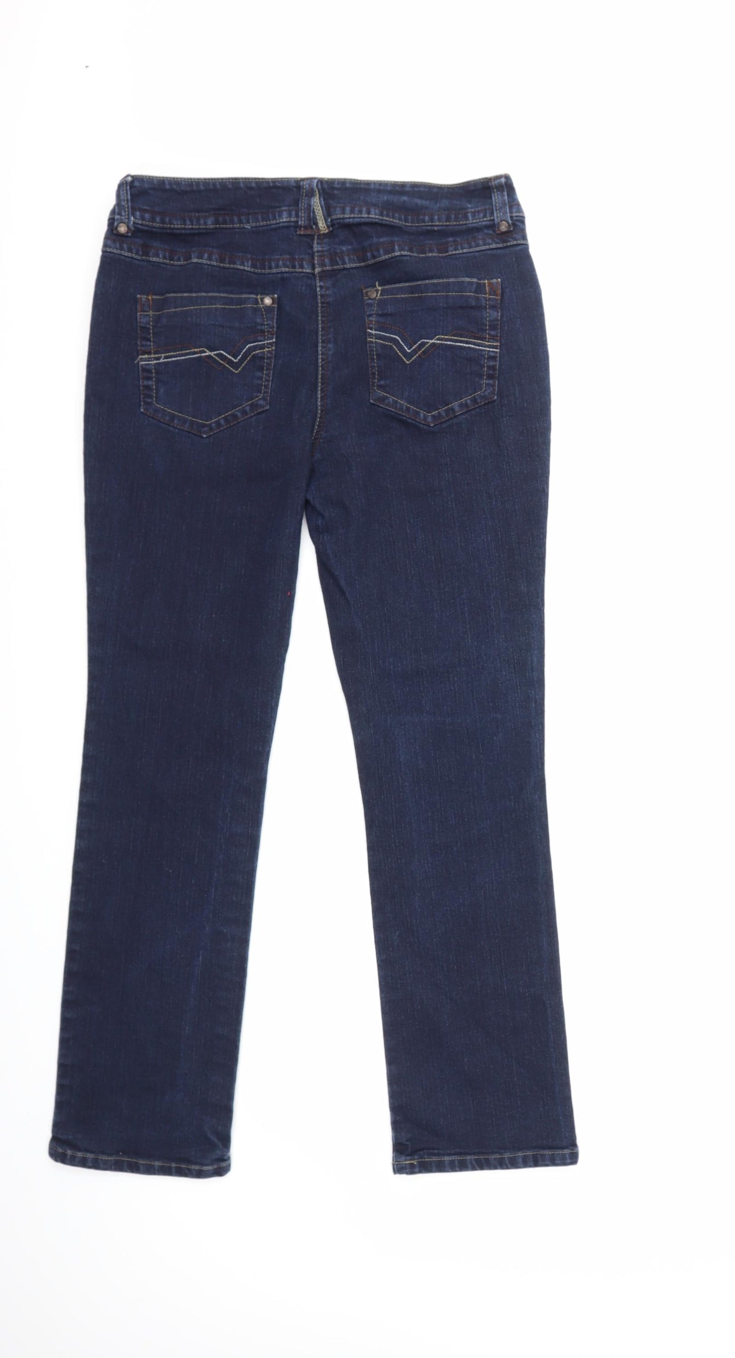 George Womens Blue  Denim Straight Jeans Size 12 L28 in