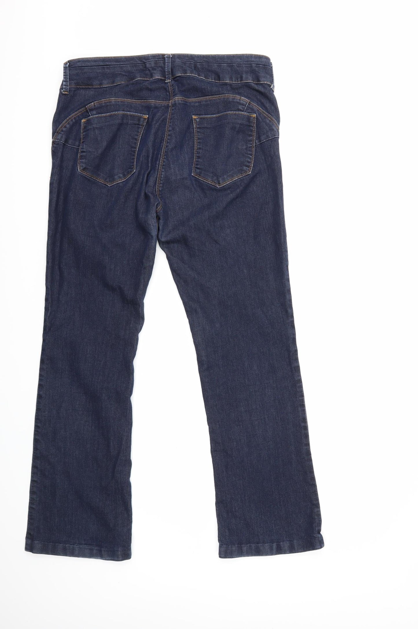 NEXT Womens Blue  Denim Flared Jeans Size 16 L29 in