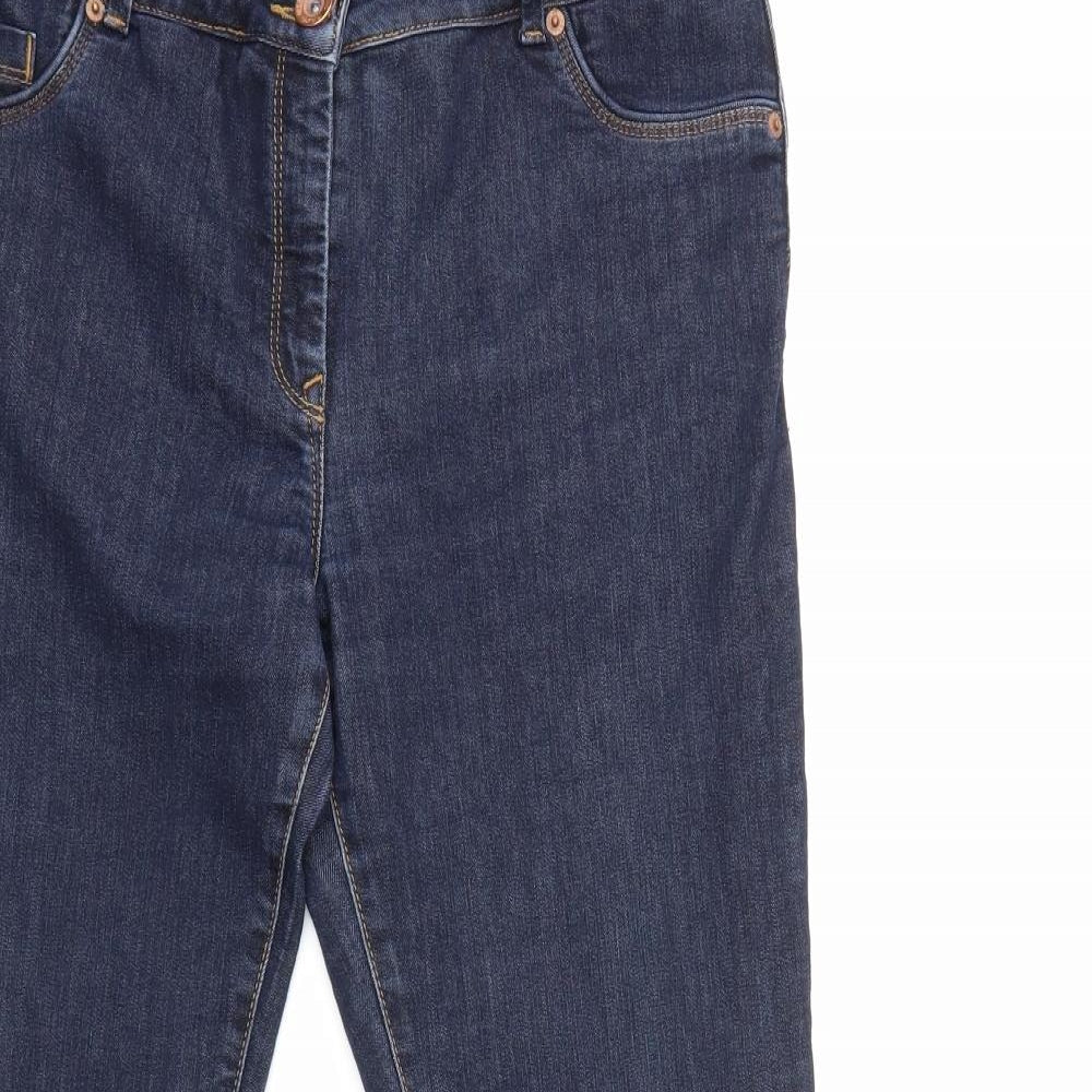 NEXT Womens Blue  Denim Flared Jeans Size 16 L29 in