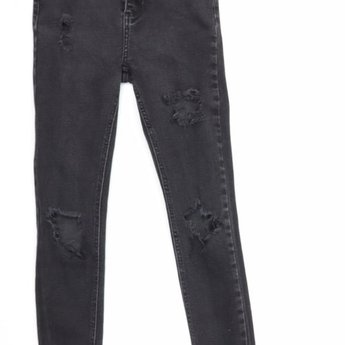 New Look Womens Black  Denim Skinny Jeans Size 8 L25 in