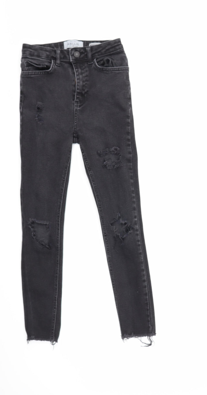New Look Womens Black Denim Skinny Jeans Size 8 L25 in