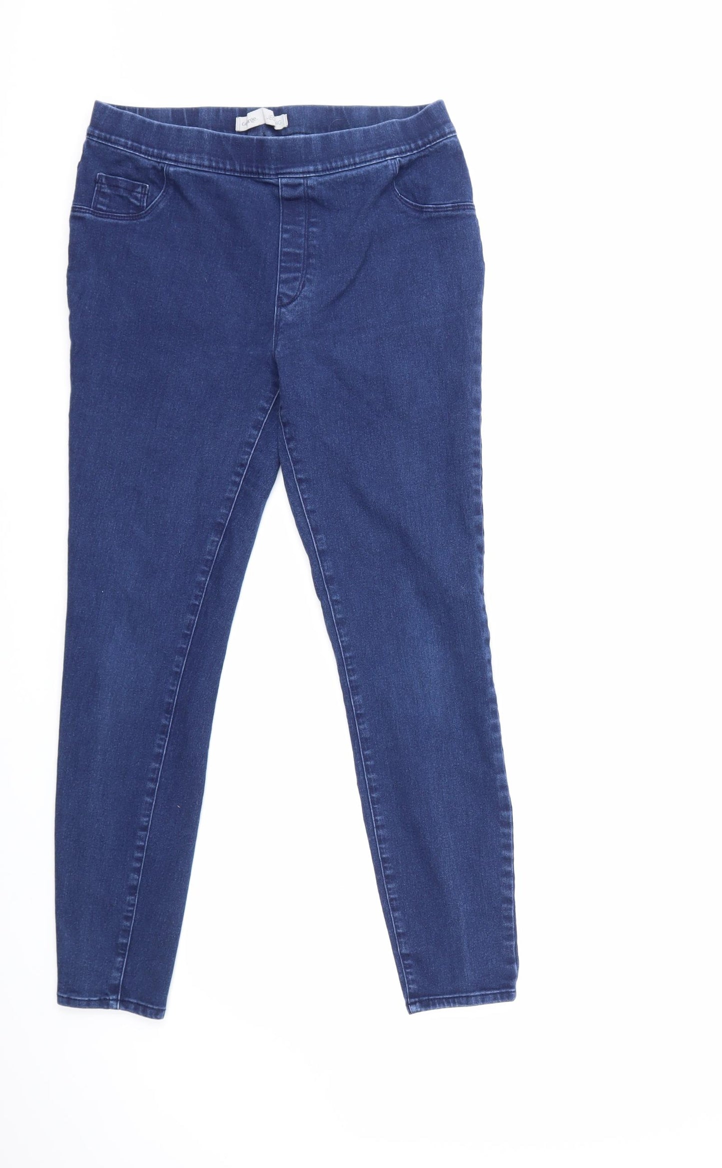 George Womens Blue  Denim Jegging Jeans Size 14 L27 in