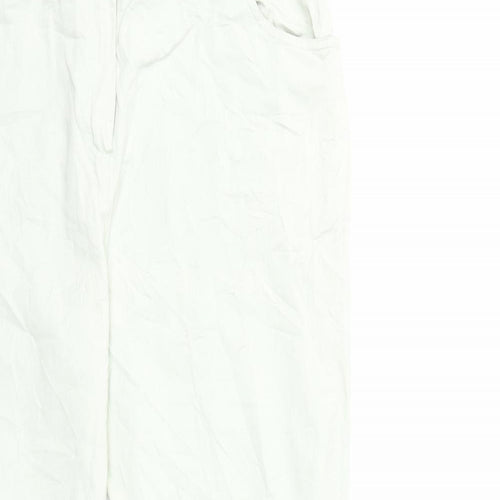 Camaïeu Womens Green   Cropped Trousers Size 16 L26 in