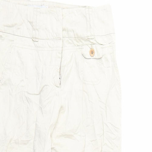 Turnover Womens Beige   Cropped Trousers Size 10 L20 in