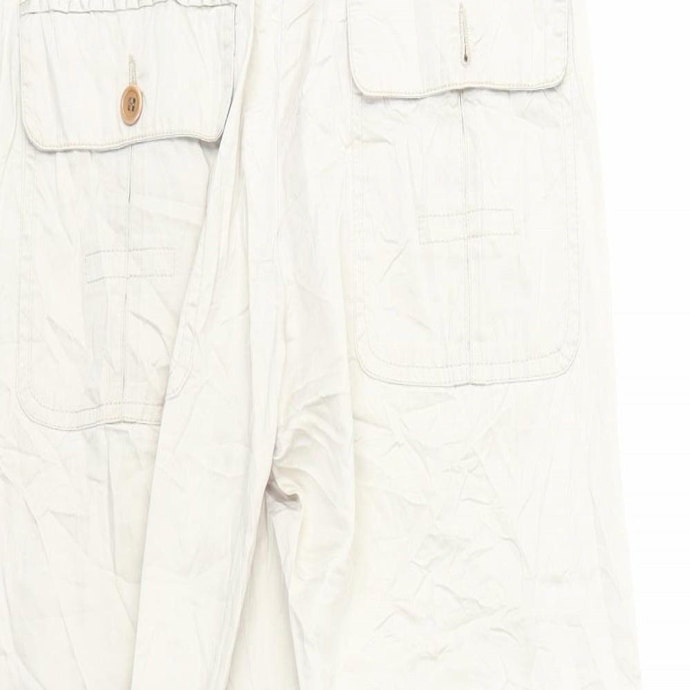 Turnover Womens Beige   Cropped Trousers Size 10 L20 in