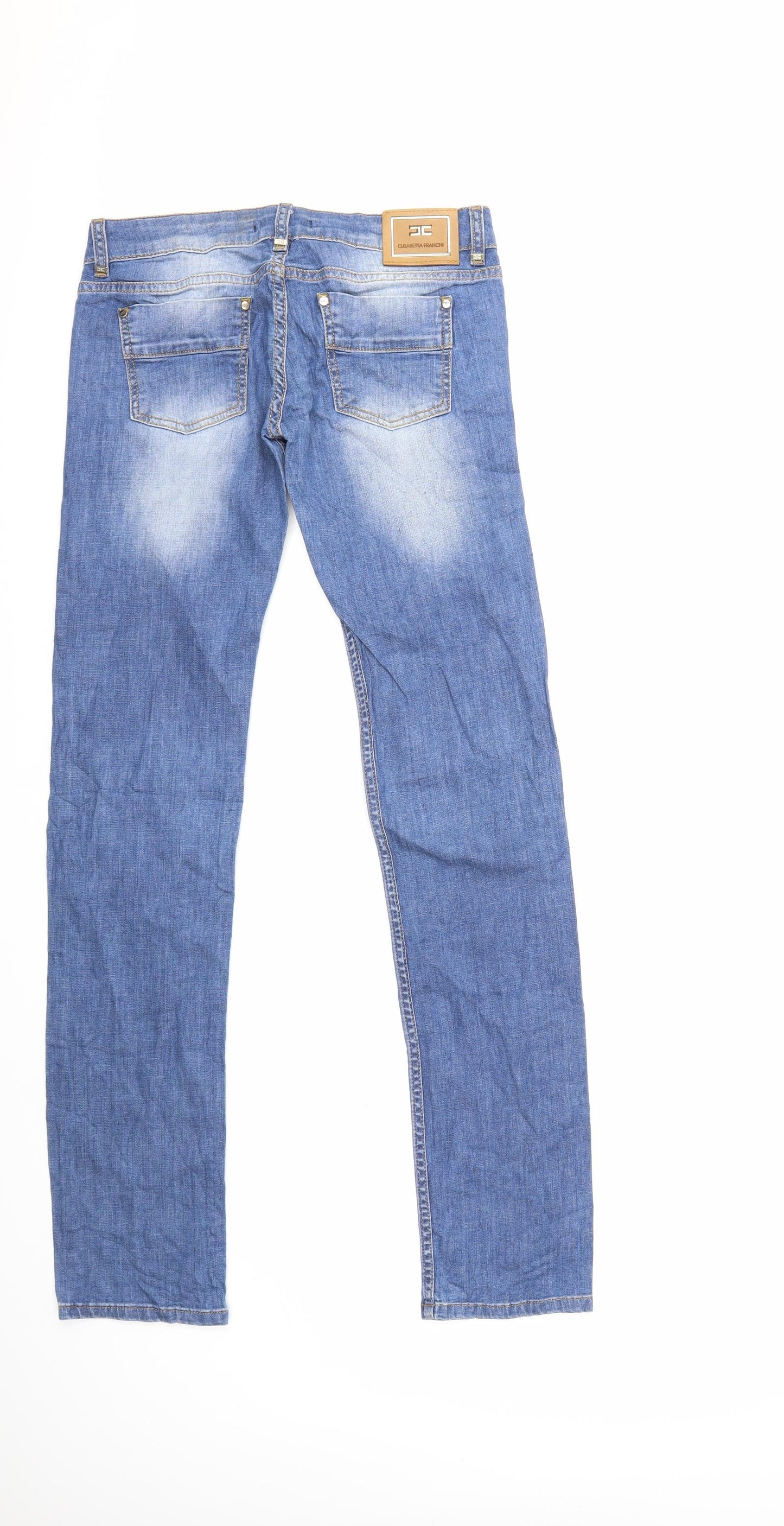 ELIZABETH FRENCHI Womens Blue  Denim Skinny Jeans Size 32 in L32 in