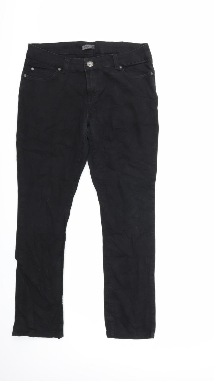 Only Womens Black Denim Straight Jeans Size 44 in L32 in