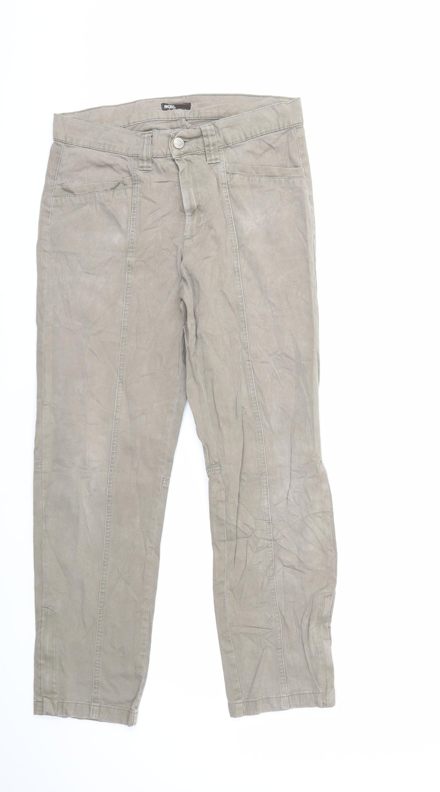 Angie Womens Green  Denim Skinny Jeans Size 10 L26 in