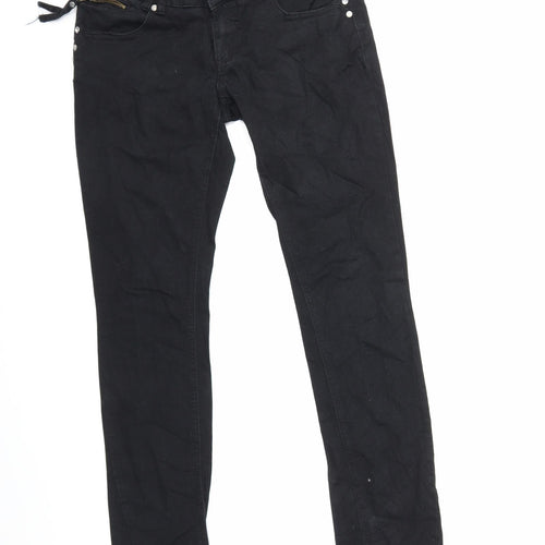 Amisu Womens Black  Denim Skinny Jeans Size 27 in L30 in