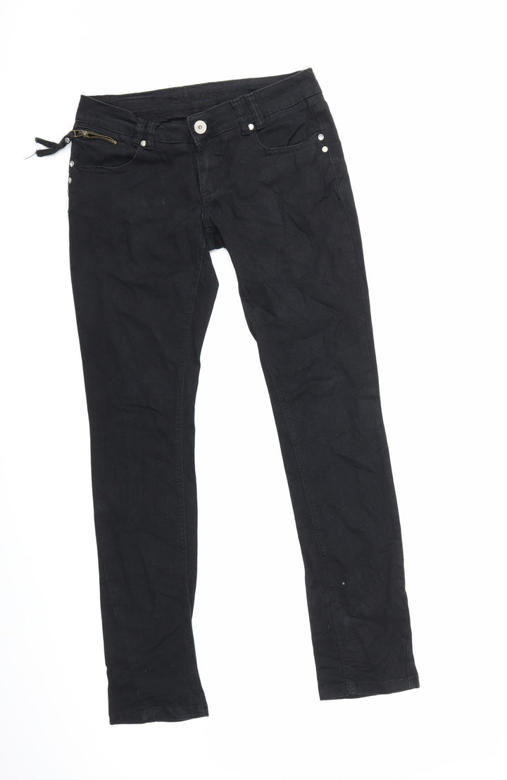 Amisu Womens Black Denim Skinny Jeans Size 27 in L30 in