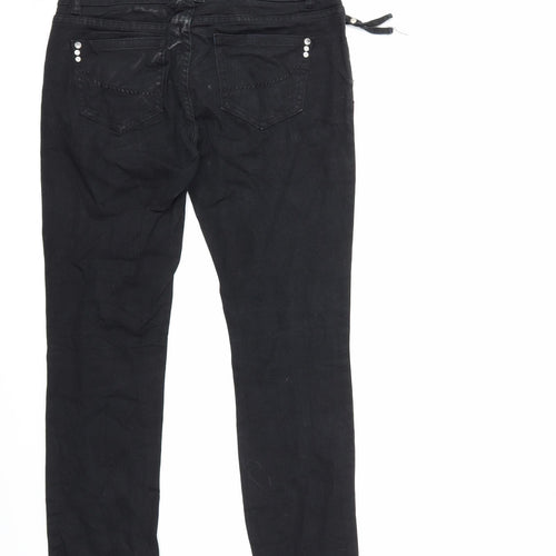 Amisu Womens Black  Denim Skinny Jeans Size 27 in L30 in