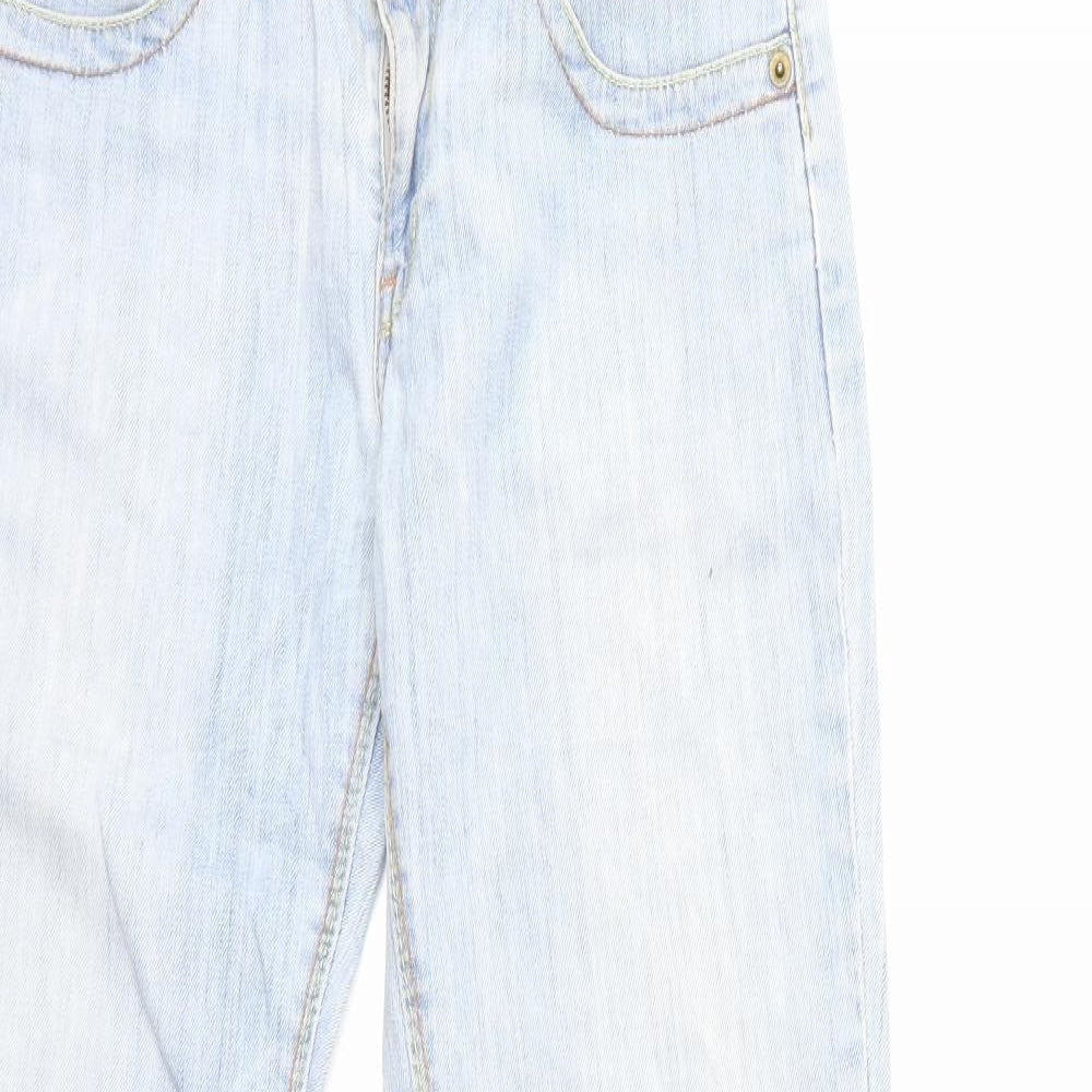 Levi's Womens Blue  Denim Straight Jeans Size 28 in L30 in