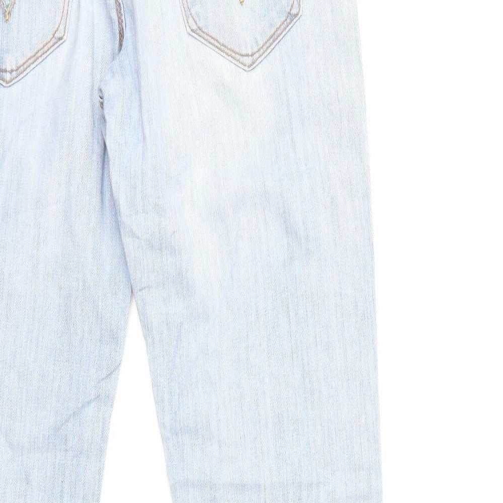 Levi's Womens Blue  Denim Straight Jeans Size 28 in L30 in