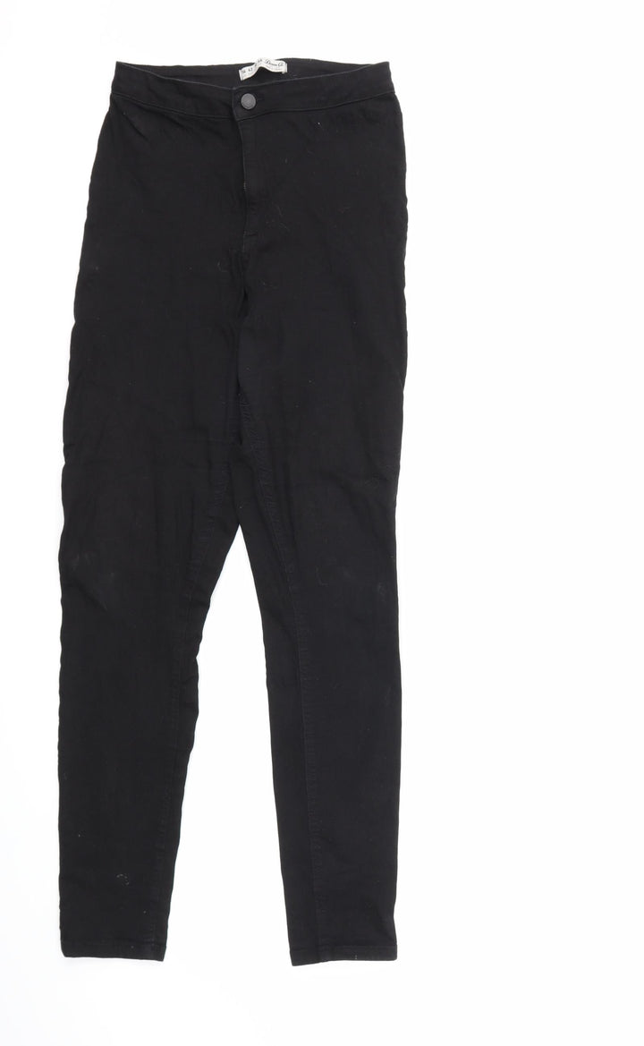 Denim & Co. Womens Black Denim Skinny Jeans Size 14 L30 in
