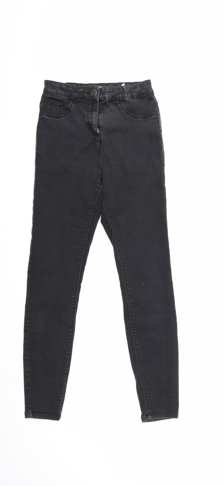 Matalan Womens Black Denim Skinny Jeans Size 10 L26 in