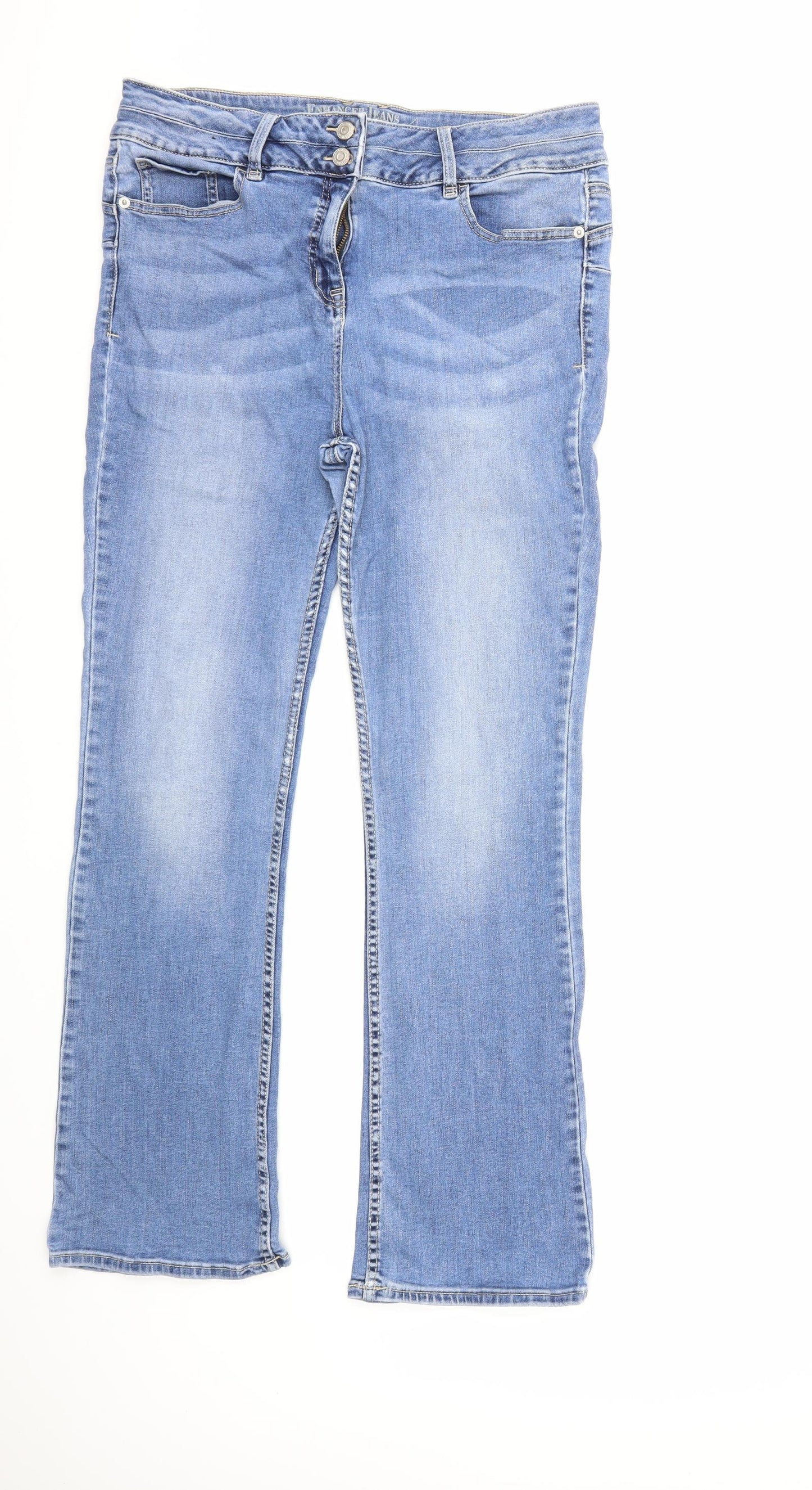NEXT Womens Blue  Denim Bootcut Jeans Size 16 L30 in