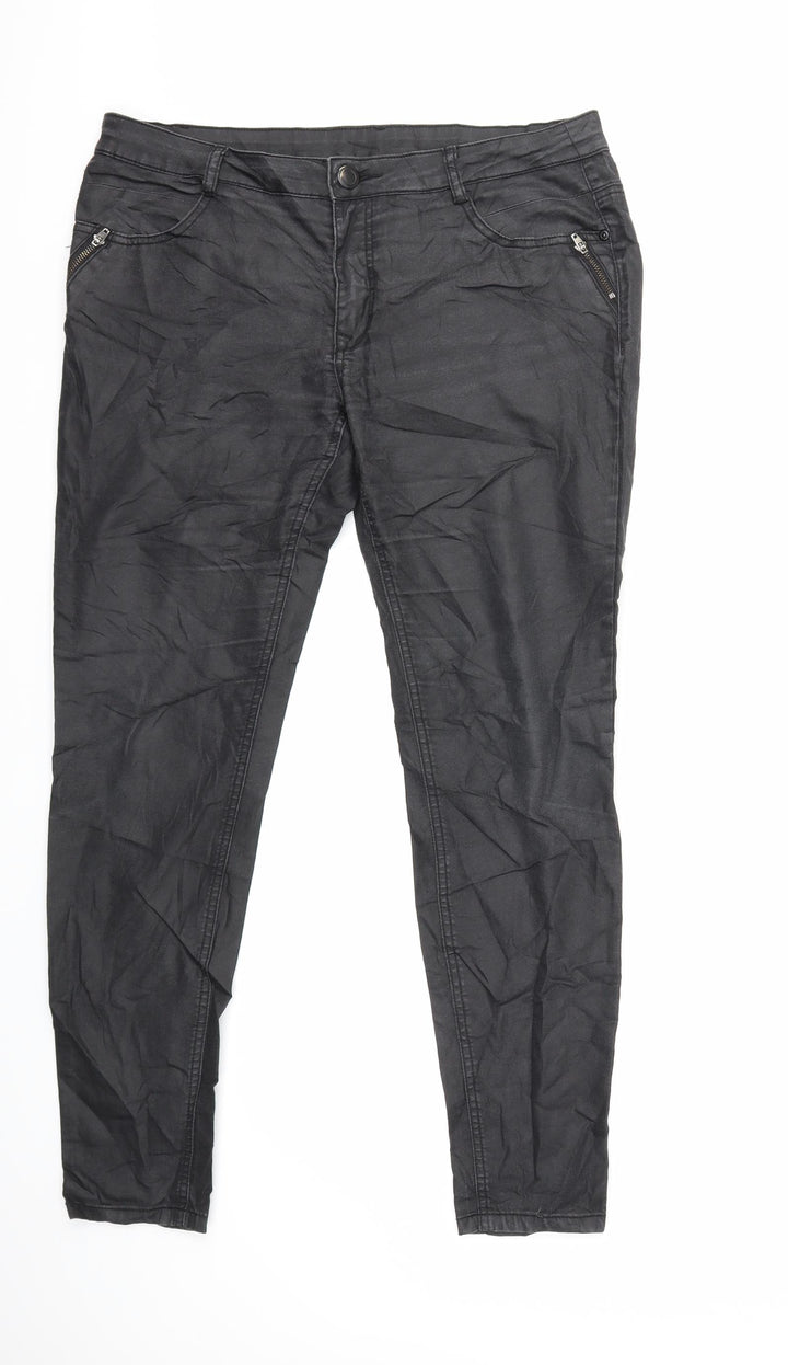 Yessica Womens Black Denim Skinny Jeans Size 36 in L29 in