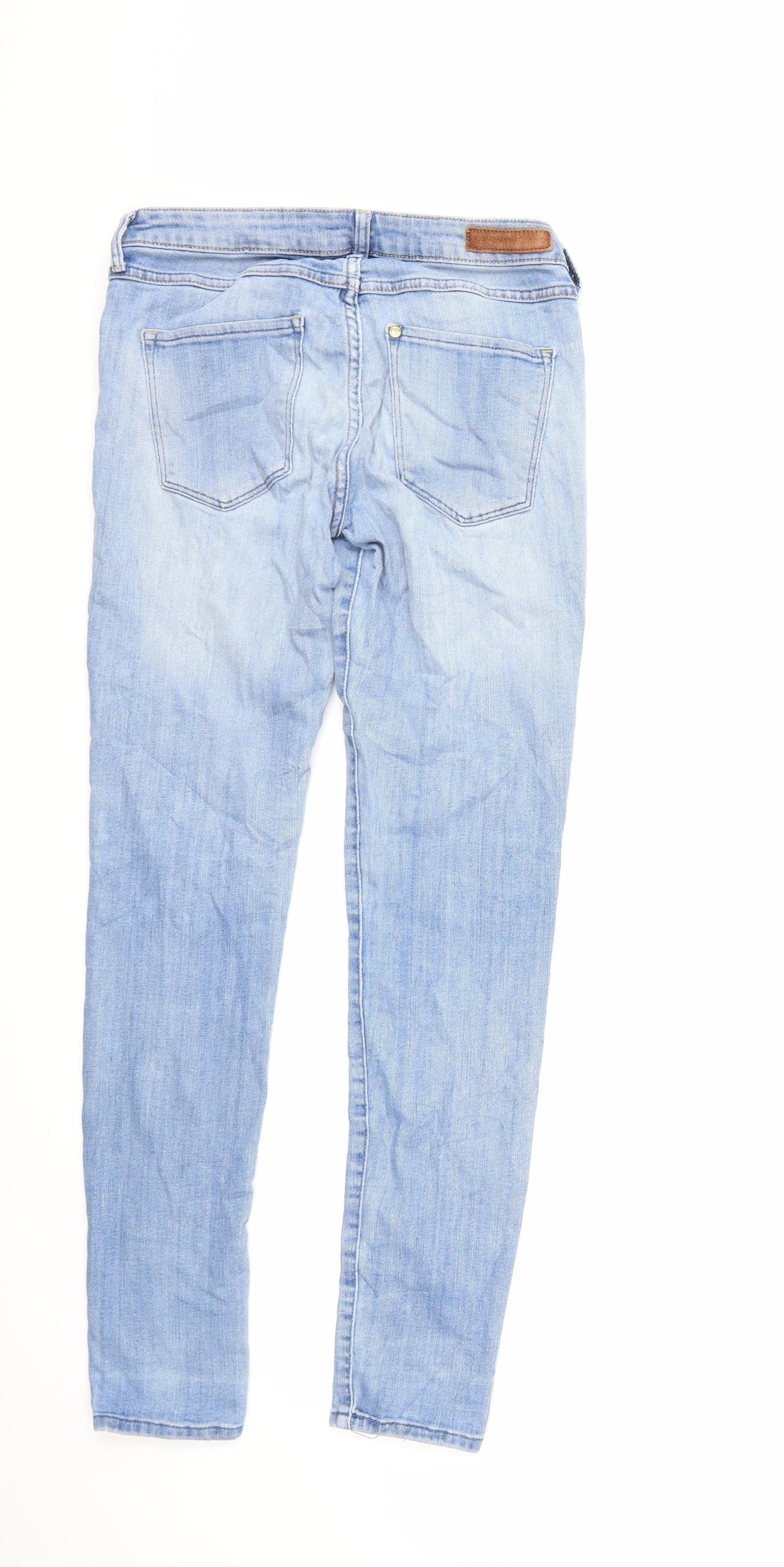 H&M Womens Blue  Denim Skinny Jeans Size 28 in L30 in