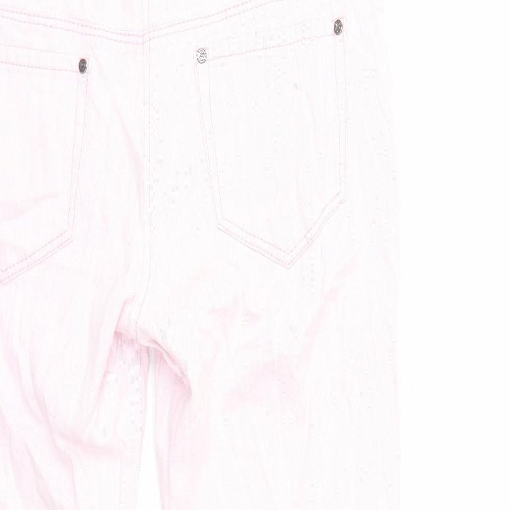 ORWELL Womens Pink  Denim Cropped Jeans Size 32 in L23 in