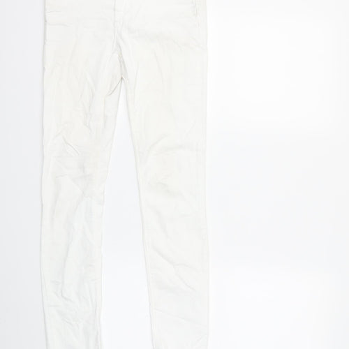 Zara Womens White  Denim Skinny Jeans Size 10 L30 in