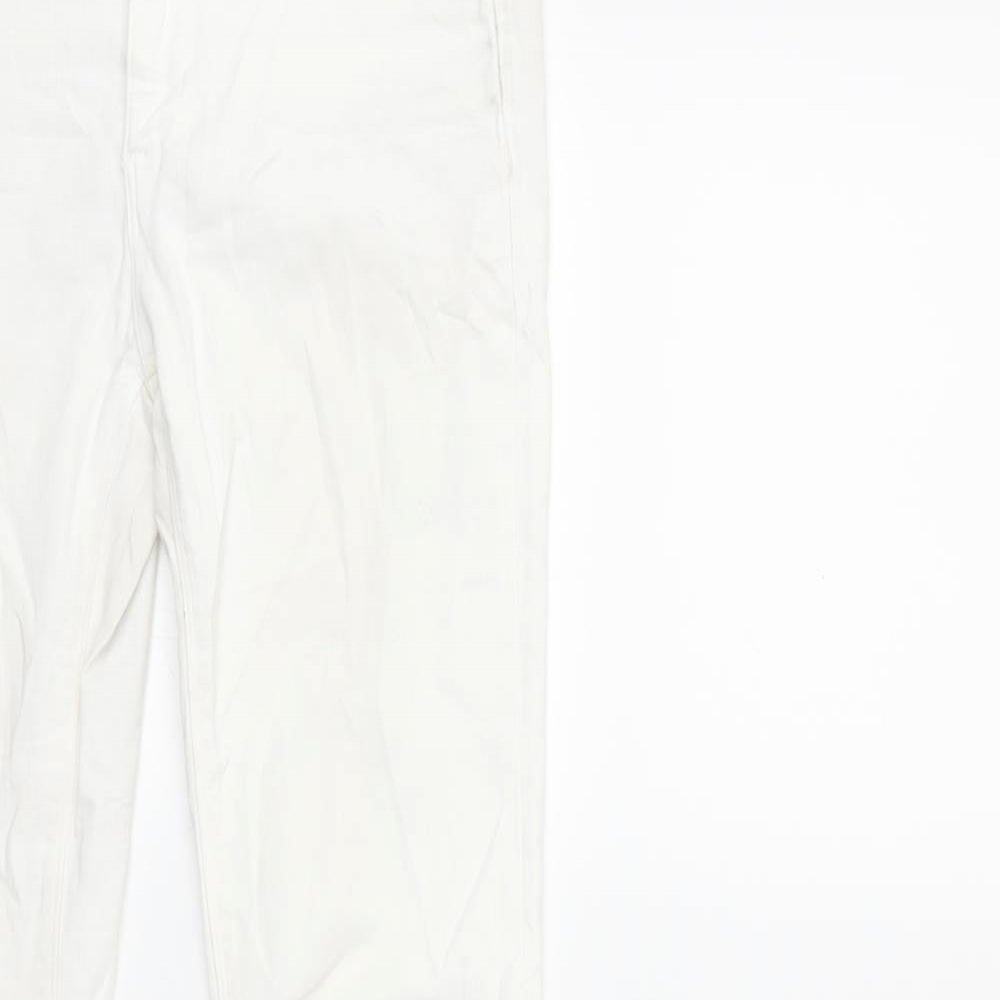 Zara Womens White  Denim Skinny Jeans Size 10 L30 in