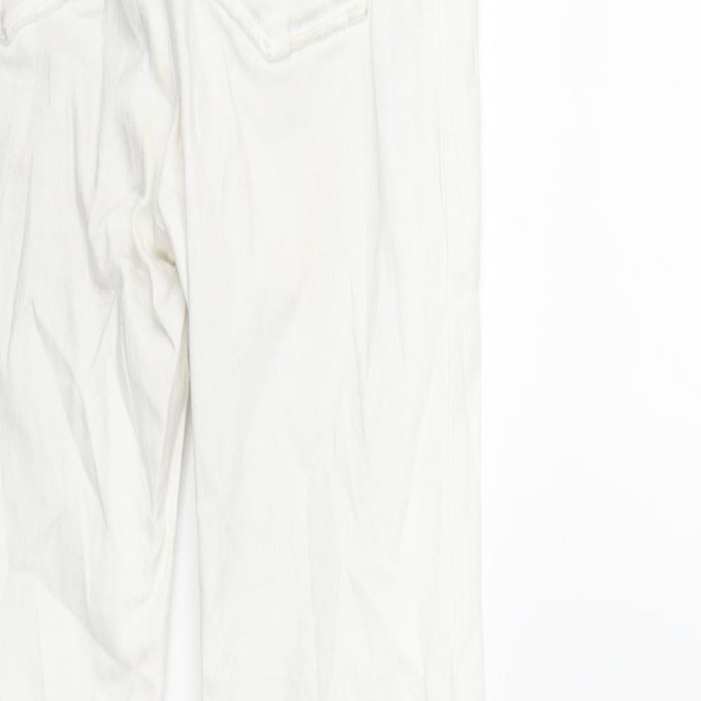 Zara Womens White  Denim Skinny Jeans Size 10 L30 in