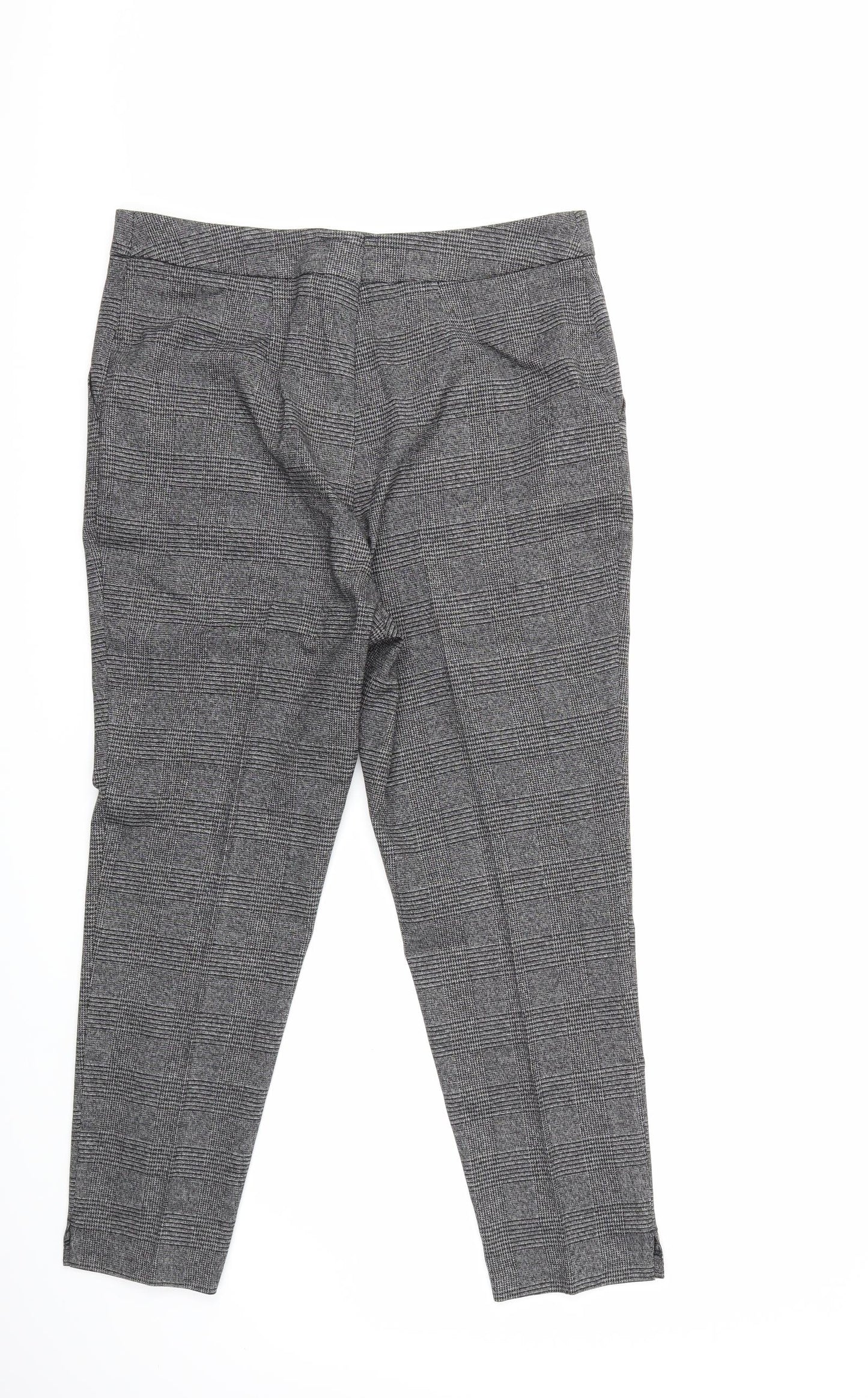 Preworn Womens Grey Check  Trousers  Size 36 in L27 in