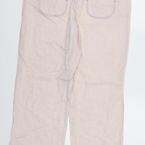 M&Co Womens Pink   Trousers  Size 12 L27 in