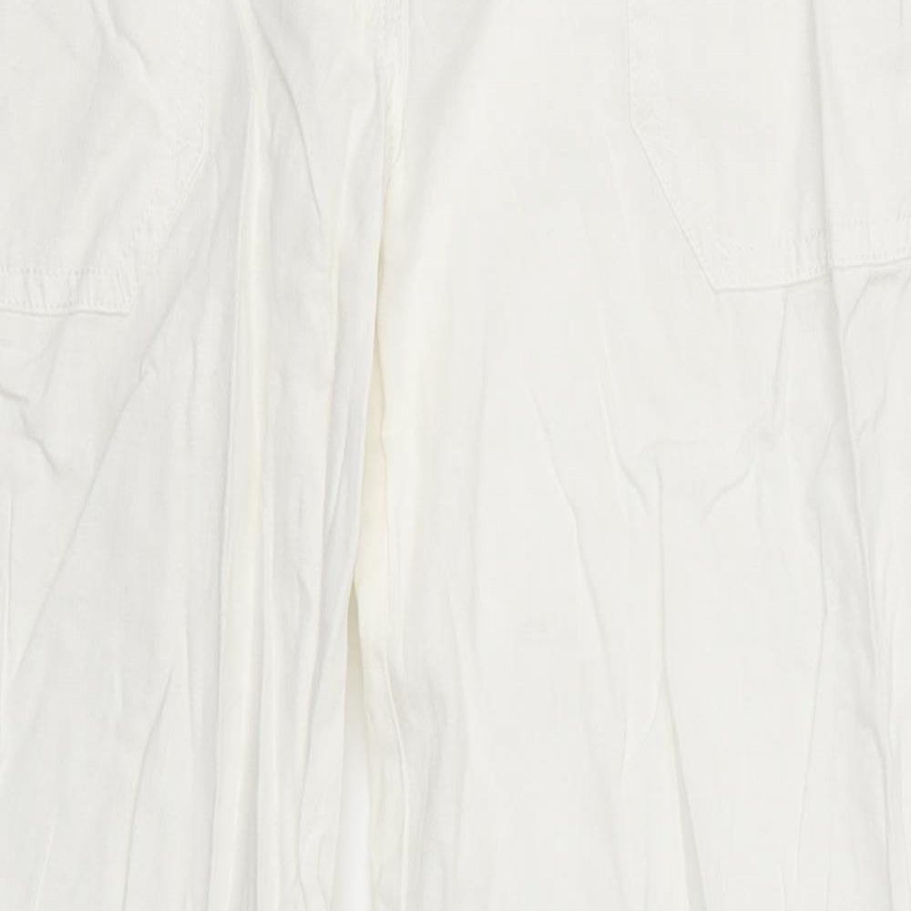 Marks and Spencer Womens White   Trousers  Size 10 L30 in
