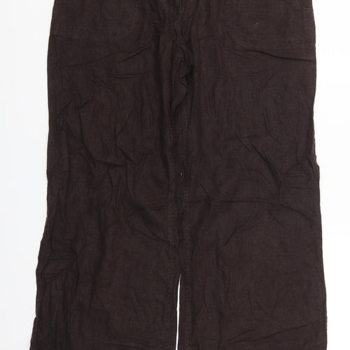 NEXT Womens Brown   Trousers  Size 10 L30 in
