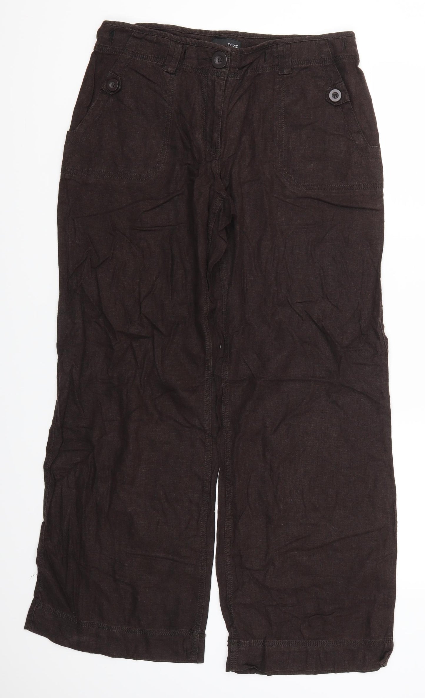 NEXT Womens Brown   Trousers  Size 10 L30 in