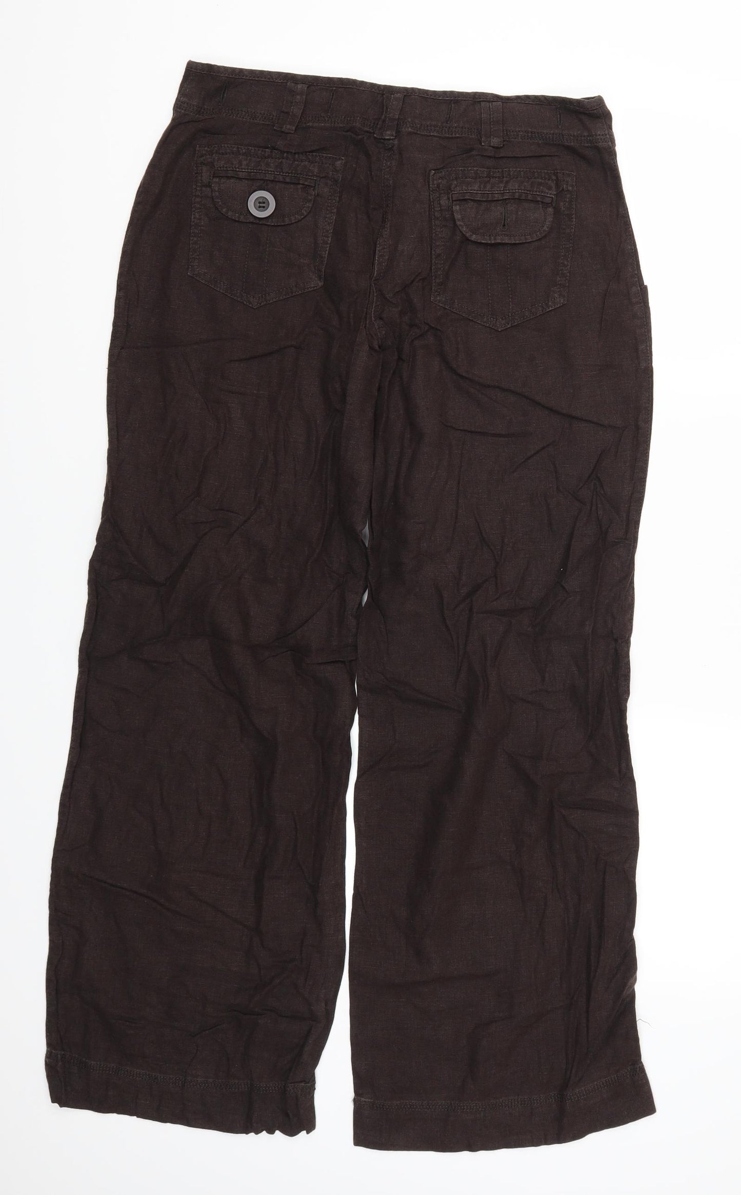 NEXT Womens Brown   Trousers  Size 10 L30 in