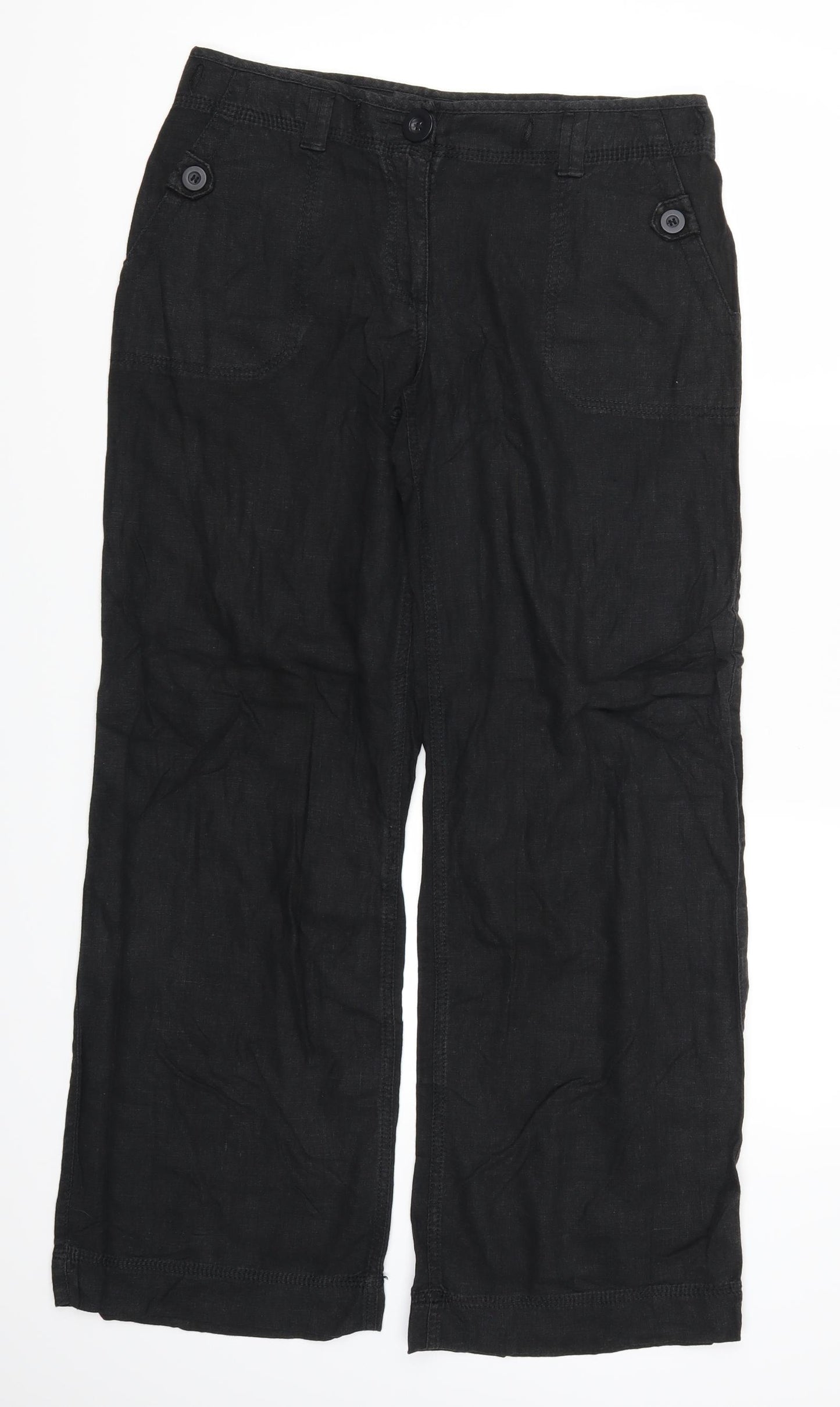 NEXT Womens Black   Trousers  Size 10 L29.5 in