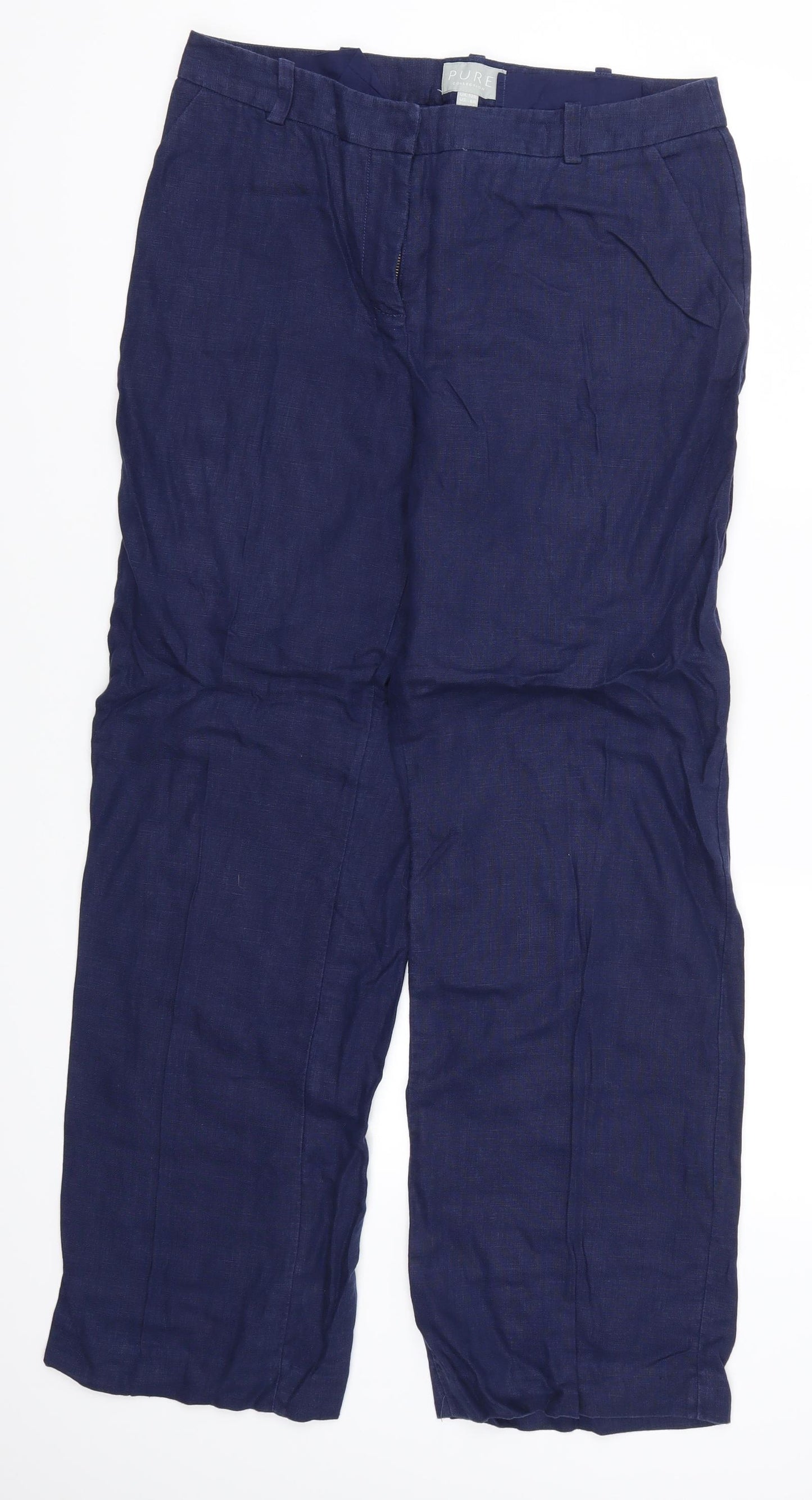 Pure Womens Blue   Trousers  Size 12 L29 in