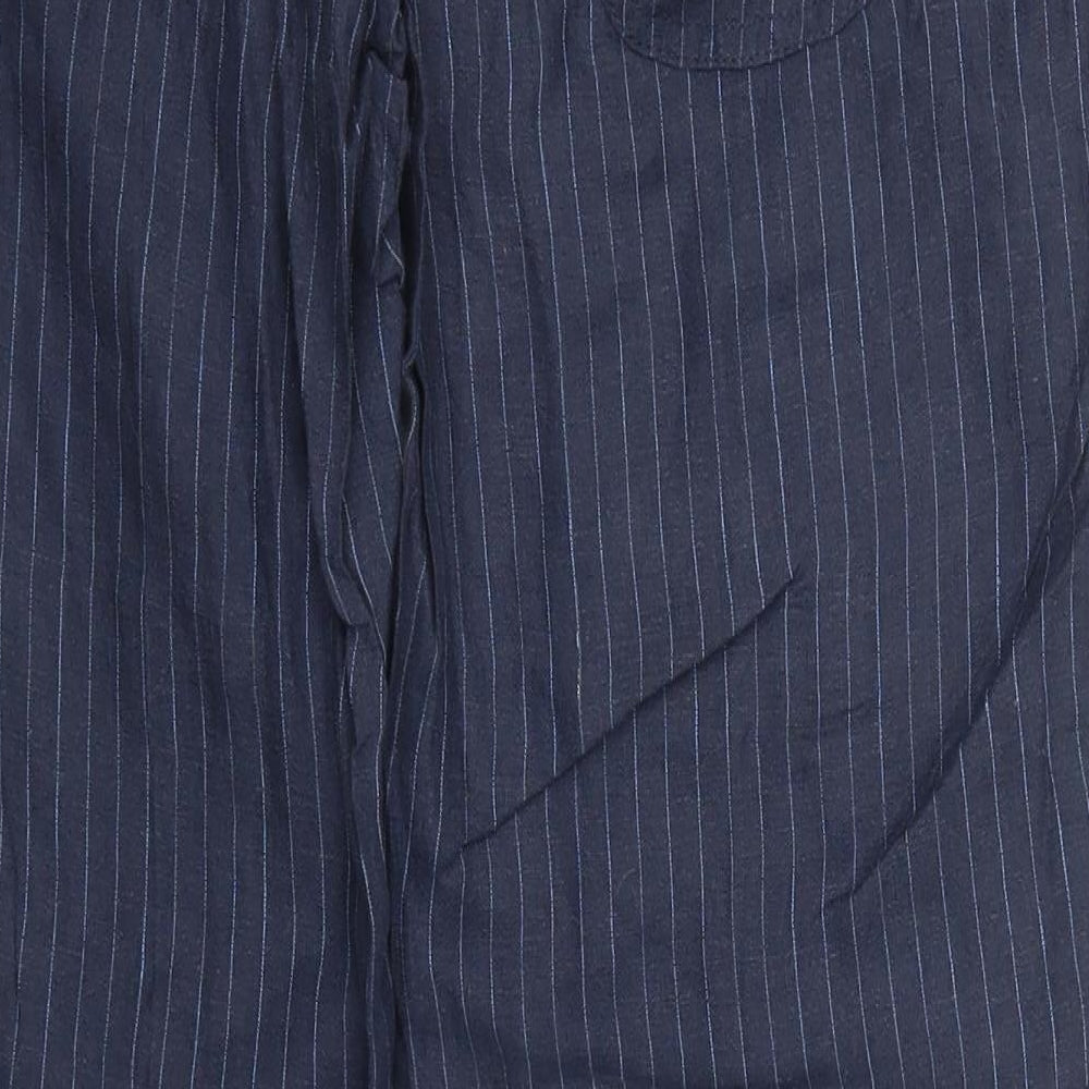River Island Womens Blue Striped  Trousers  Size 6 L29 in
