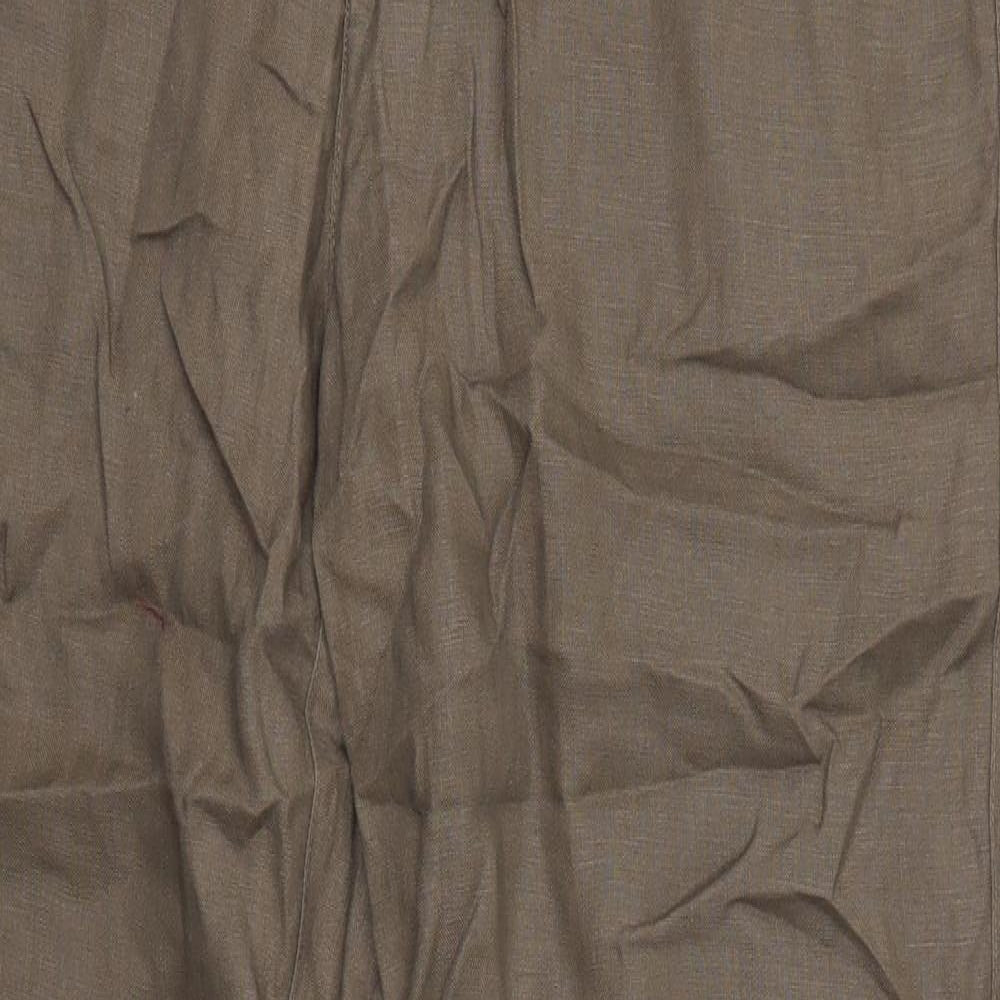 Preworn Womens Brown   Trousers  Size 14 L32 in