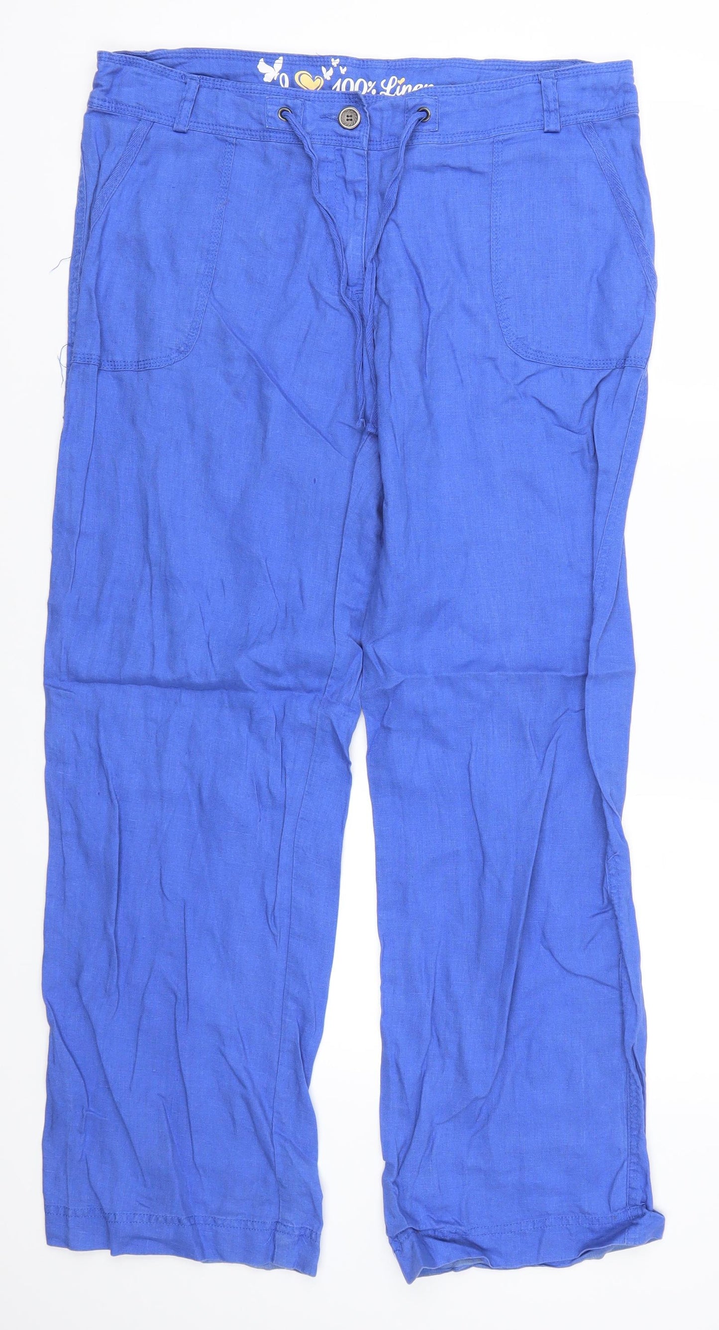 Atmosphere Womens Blue   Trousers  Size 12 L29 in