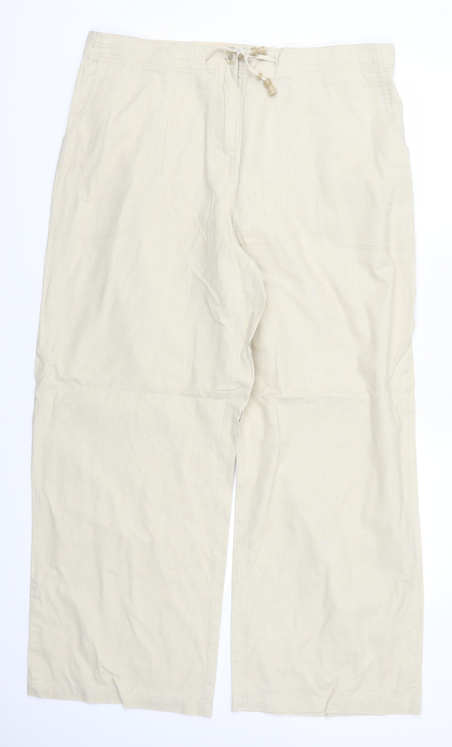 Jo Thirty Womens Beige   Trousers  Size 22 L28.5 in