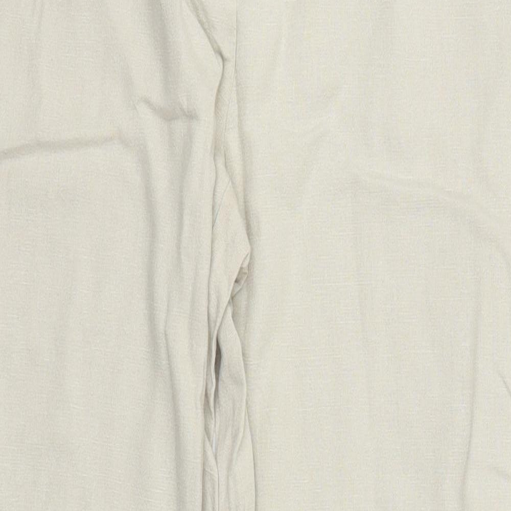 Marks and Spencer Womens Beige   Trousers  Size 10 L28 in