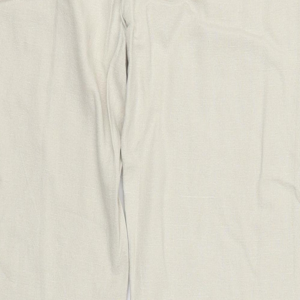 Marks and Spencer Womens Beige   Trousers  Size 10 L28 in