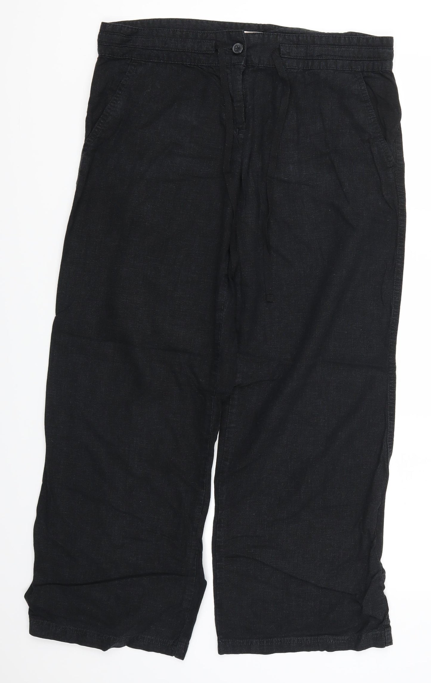NEXT Womens Black   Trousers  Size 14 L28 in