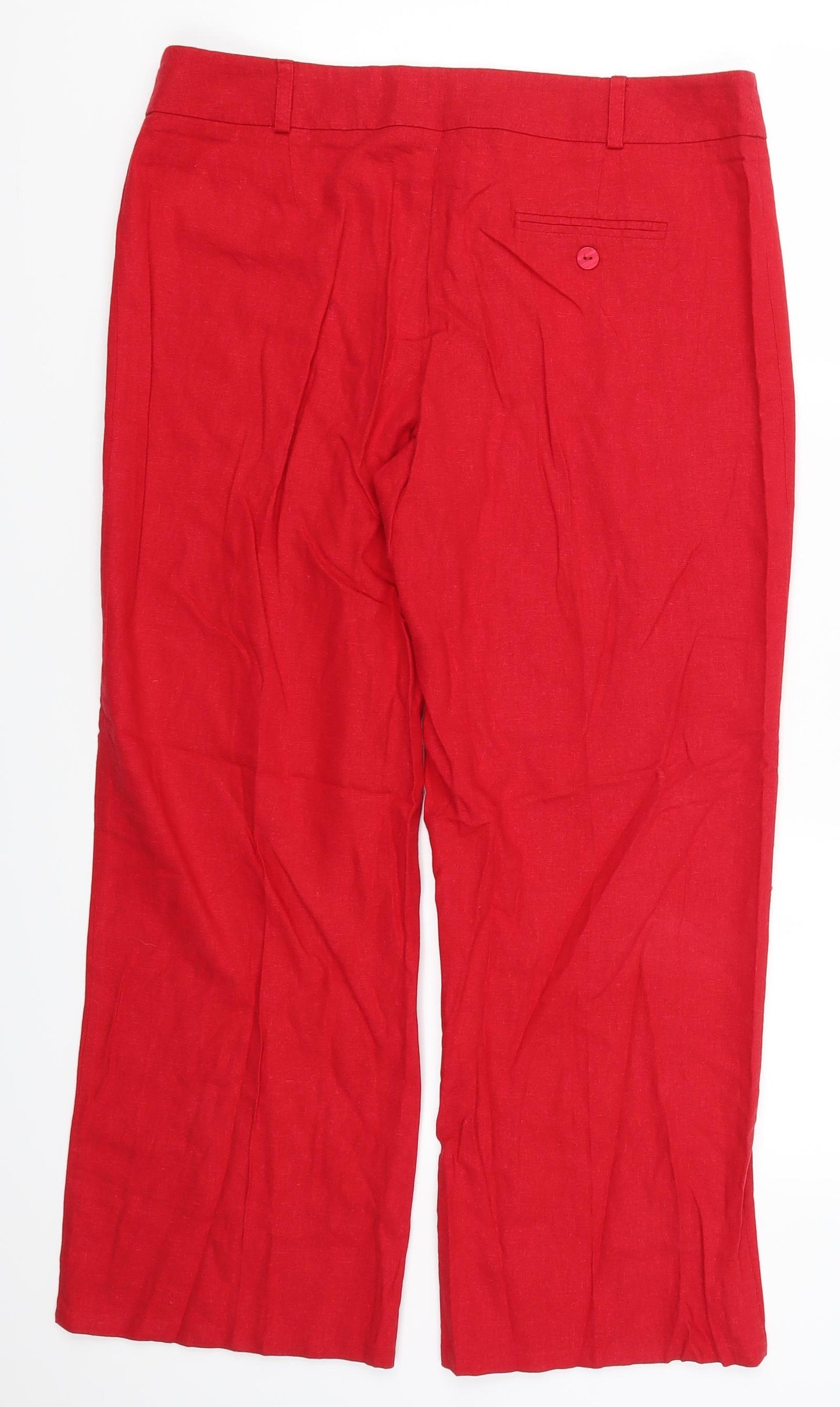 Debenhams Womens Red   Trousers  Size 14 L27 in